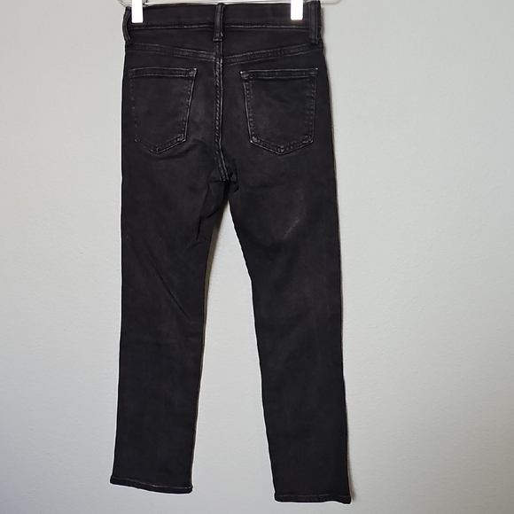 Old Navy Boy's 10 Slim Straight Built in Flex Adjustable Waist Black Jeans - Picture 6 of 8
